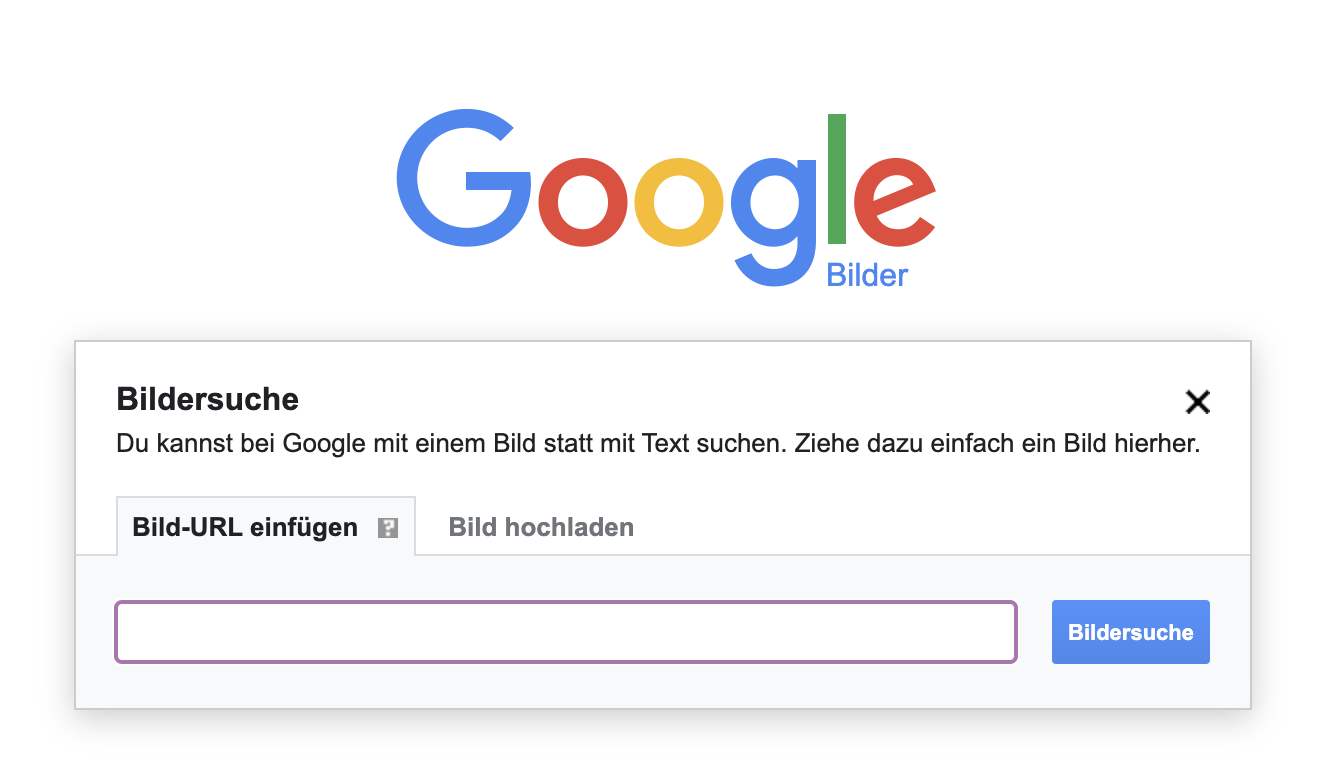 Fake Account Google Bildersuche
